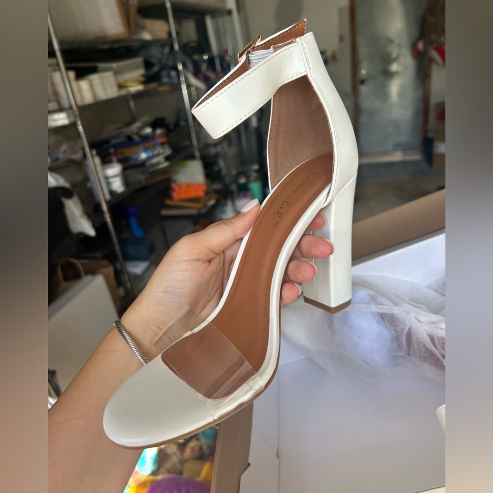 White High Heel Sandals